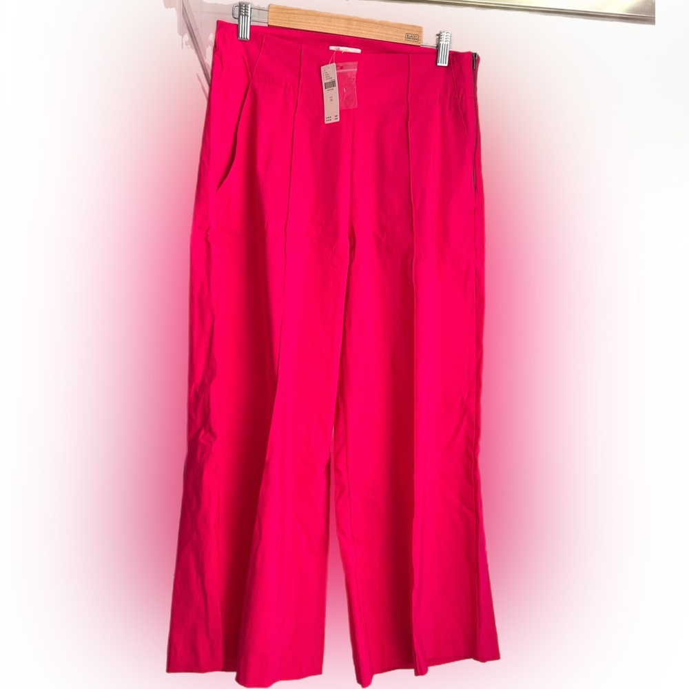 Wide leg cropped pants